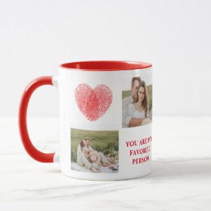 Collage Couple Photo & Romantic Quote Mug