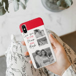 Collage Couple Photo & Romantic Quote To The Moon Case-Mate iPhone Case<br><div class="desc">Collage Couple Photo & Romantic Quote To The Moon</div>