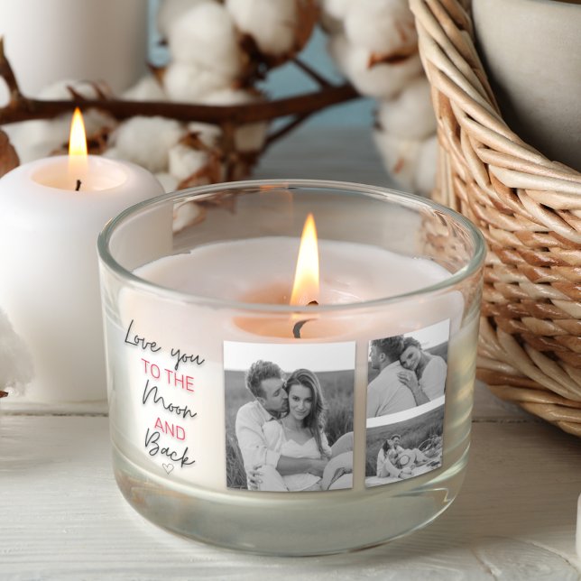 Collage Couple Photo & Romantic Quote To The Moon Sticker (Creator Uploaded)