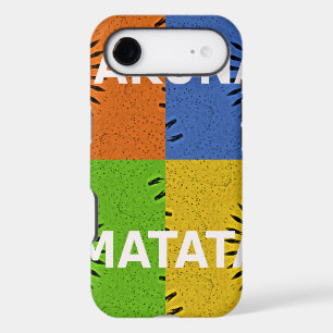 Collage d'art pop coloré et message "Hakuna Matata