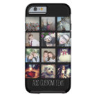 Collage de 12 photos Instagram avec fond noir