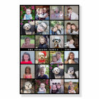 Collage de 24 Modèles photo avec texte personnalis