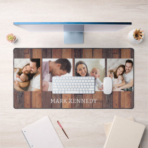 Collage de 4 photos personnalisées Rustic Pallet W