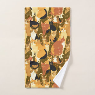 Collage de chats en Brown, Tan et Rust