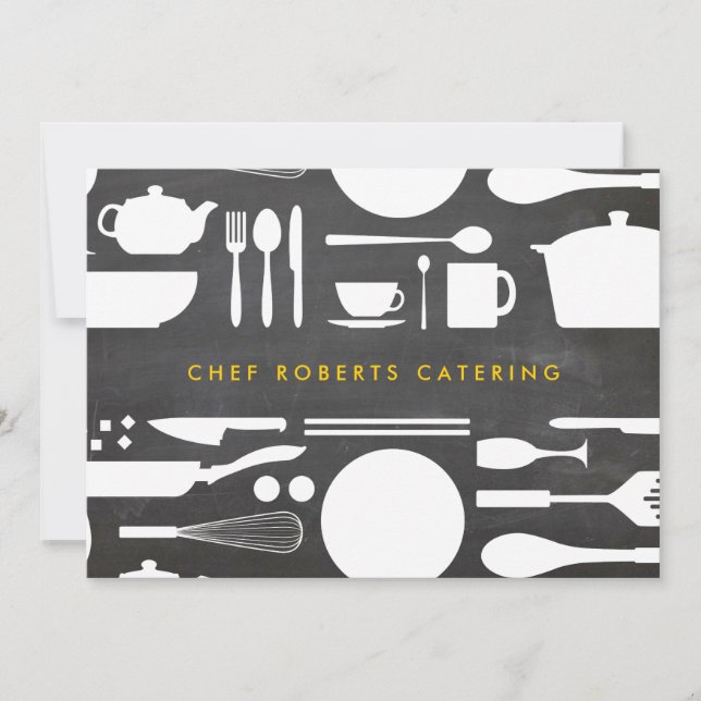 Collage de cuisine sur le Carte pour notes Arrière (Devant)