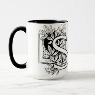 Collage de la lettre vintage "S" - Mug