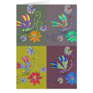 Collage de libellules