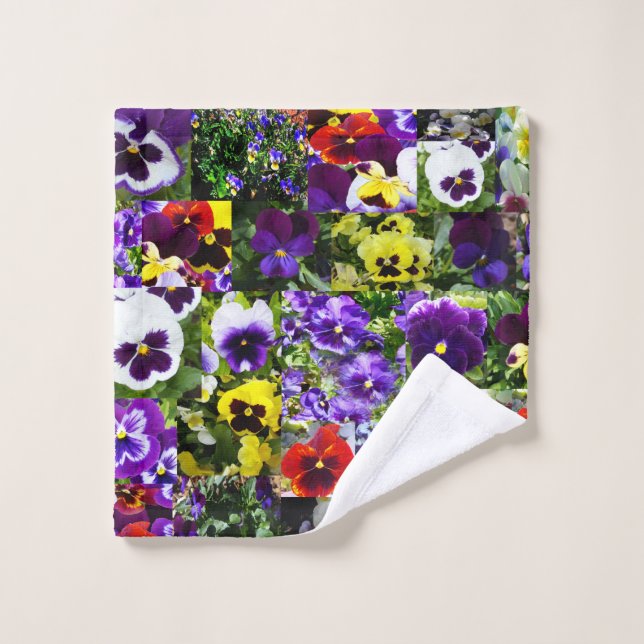 Collage de photos, (Gant de toilette)