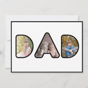 Collage de photos de papa carte de fête des pères