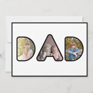 Collage de photos de papa carte de fête des pères