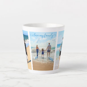Collage de photos de votre famille Mug en latte av