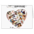 Collage de photos du coeur Anniversaire du Mariage