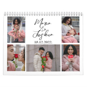 Collage de photos en couple Calendrier de la Saint