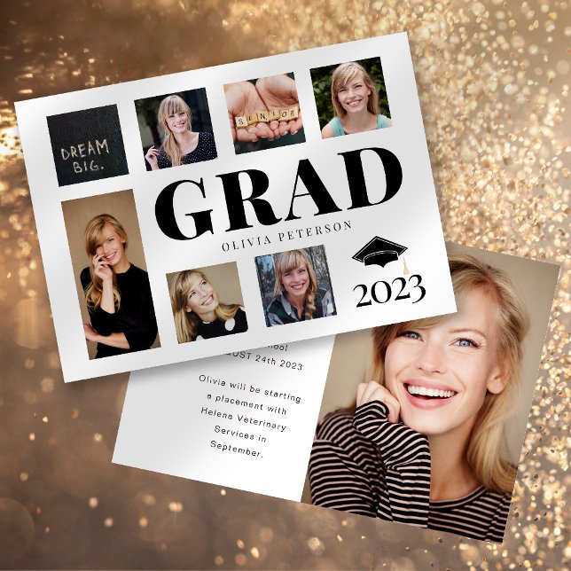 Collage de photos Faire-part diplômé (Créateur téléchargé)