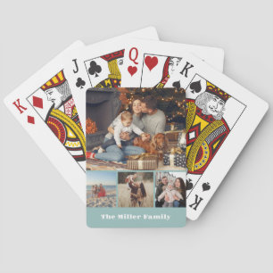 Collage de photos familiales Cartes de jeu classiq