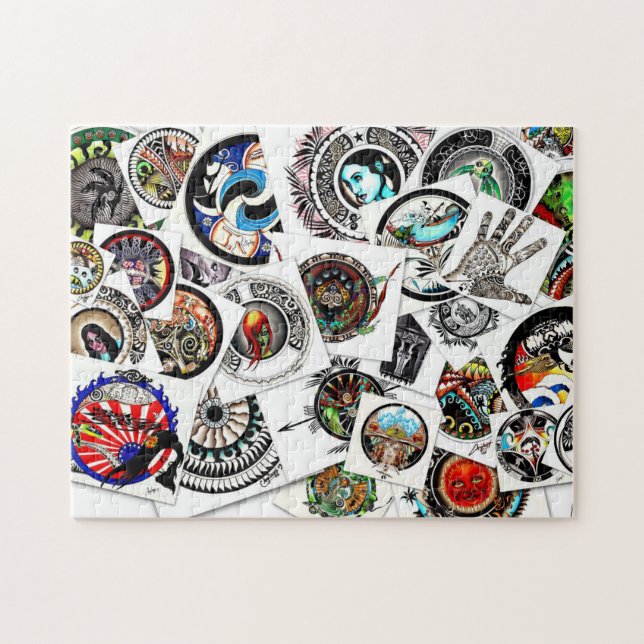 Collage Drawings Jigsaw Puzzle (Horizontal)