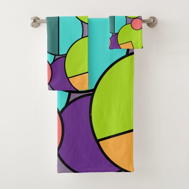 Collage du cercle moderne du milieu du siècle (En situation)