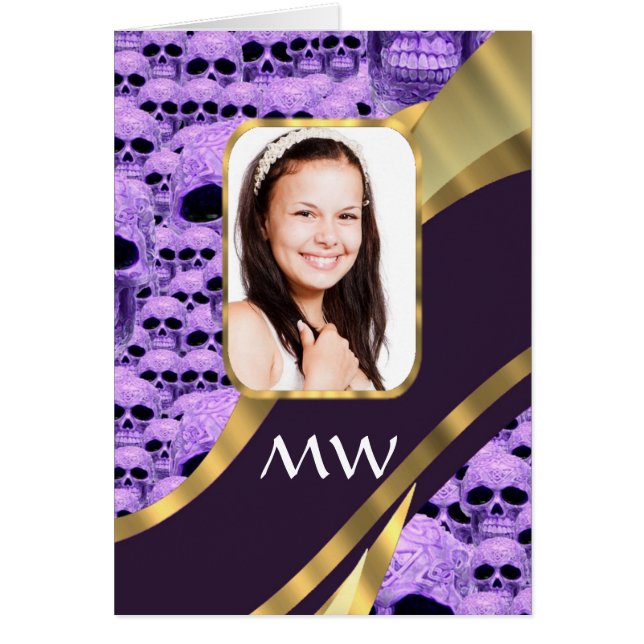 Collage du crâne pourpre (Devant)