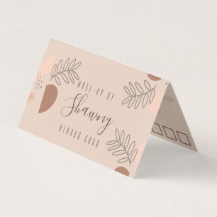 Collage Earth Tone Makeup Artist Salon Reward Business Card