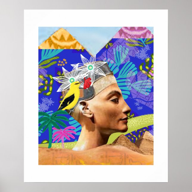 collage egypte moderne artistique coloré Poster (Devant)