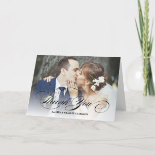 Collage élégant de photo du Merci W. de mariage de