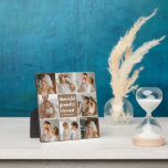 Collage Family Photo | Thankful Grateful Blessed Plaque<br><div class="desc">Collage Family Photo | Thankful Grateful Blessed</div>