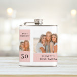 Collage Friend Photos | Happy Birthday Gift Hip Flask<br><div class="desc">Collage Friend Photos | Happy Birthday Gift.Make your friend's birthday extra special with this custom-made gift featuring a collage of your favourite moments together! This personalized pink-themed birthday gift is available exclusively on Zazzle,  and it's the perfect way to show your friend how much they mean to you.</div>