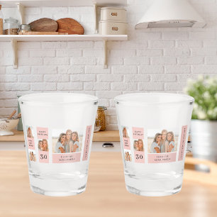 Collage Friend Photos   Happy Birthday Gift Shot Glass