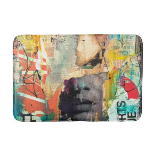 Collage Head Bath Mat