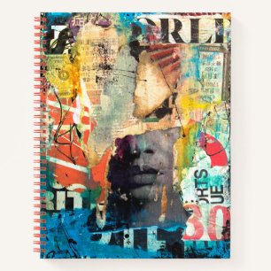 Collage Head Notebook