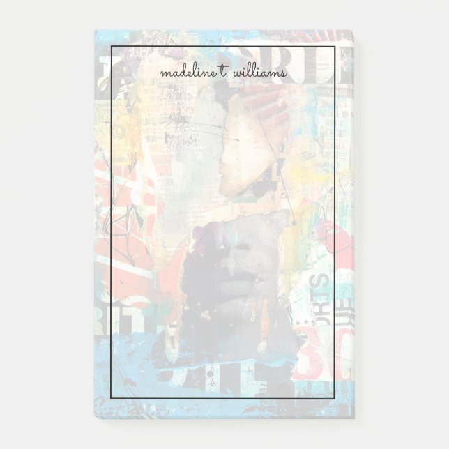Collage Head Post-it Notes (Front)