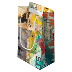 Collage Head Small Gift Bag