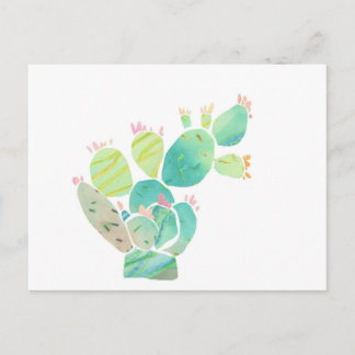 Collage Illustration Cactus Postcard