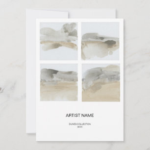 Collage Image Artist Card Template