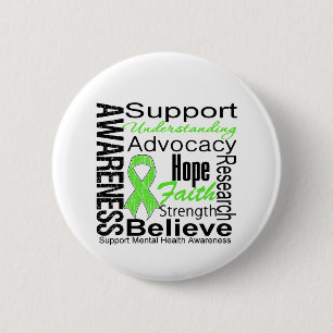 Collage - Mental Health Awareness 2 Inch Round Button