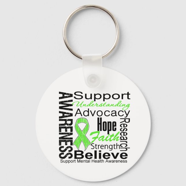 Collage - Mental Health Awareness Keychain (Front)