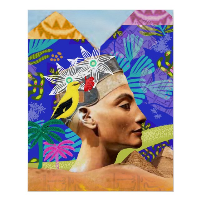 collage modern artistic colourful decor Poster (Front)