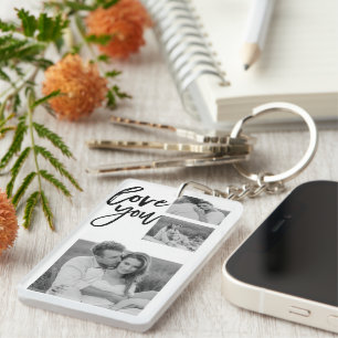 Collage moderne Couple Photo & Love You Beauté Cad