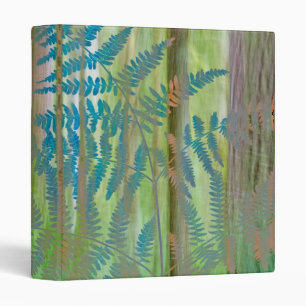 Collage of Bracken Ferns and Forest Seabeck, WA Binder