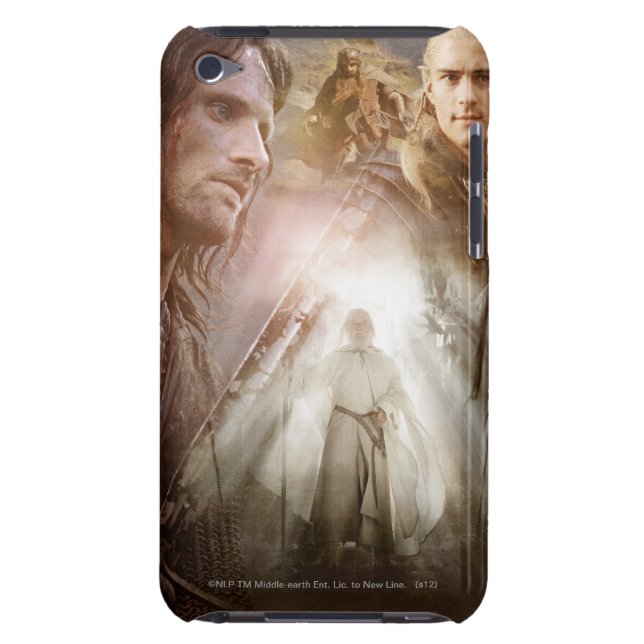 Collage of Characters Barely There iPod Case (Back)