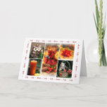 Collage of Christmas theme Holiday Card<br><div class="desc">Standard (5" x 7"),  Standard white envelopes included.  collage of various Christmas theme for holidays festivities.</div>