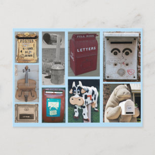 Collage of Mailbox Photos Postcard