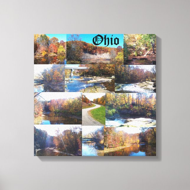 COLLAGE OF OHIO   CANVAS PRINT (Front)