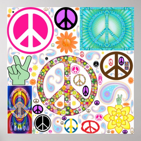 Peace Sign Posters, Prints & Poster Printing | Zazzle CA