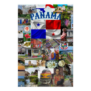  Collage of Photos of Panama  Poster