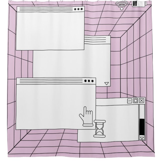 Collage of user interface elements. Cyberpunk and  (Front)