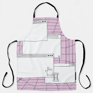 Collage of user interface elements. Cyberpunk and  Apron