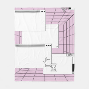 Collage of user interface elements. Cyberpunk and Fleece Blanket
