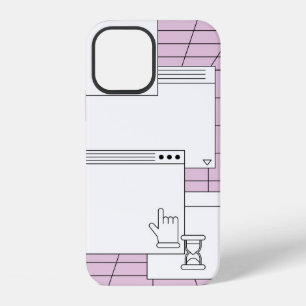 Collage of user interface elements. Cyberpunk and iPhone 12 Case