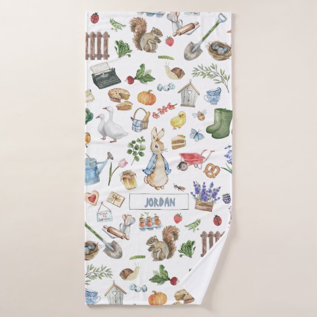Collage Peter the Rabbit Bath Towel Set (Bath Towel)